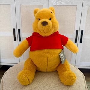 🆕 Winnie the Pooh 🍯 Plush in Red Shirt NWT Super Soft 12”